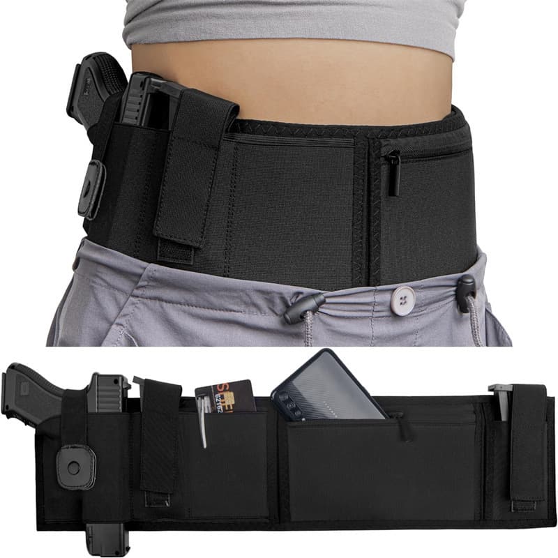Outdoor Multi-Functional Breathable Tactical Holster Diving Cotton Concealed Waistband Pistol Holster Magazine Waistband Quick-Draw Holster.