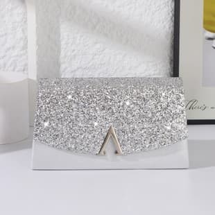New Cross-Border European and American Evening Bag Shiny Clutch Wedding Bridesmaid Evening Dress Bag Party Women's Crossbody Bag