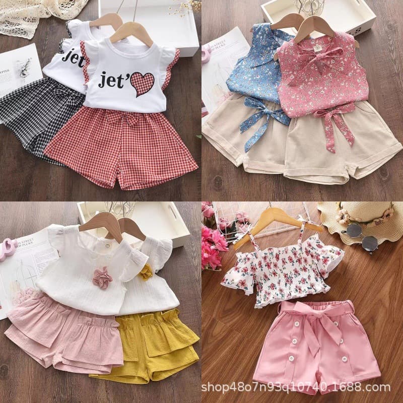 Kids Girls Clothing Sets Summer New Style Brand Baby Girls