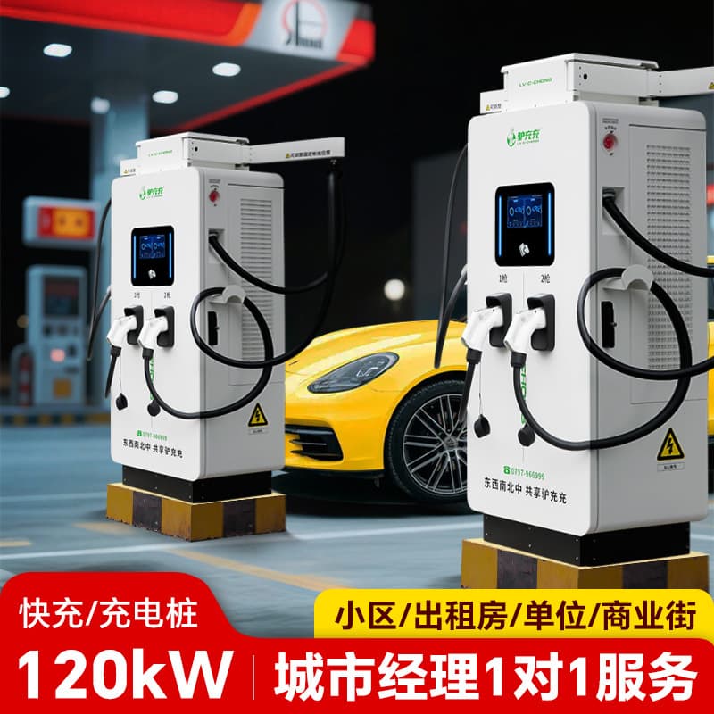 120KW New Energy Electric Vehicle Universal Charging Station Commercial 60 Kilowatt DC Dual Gun Fast Charging Station