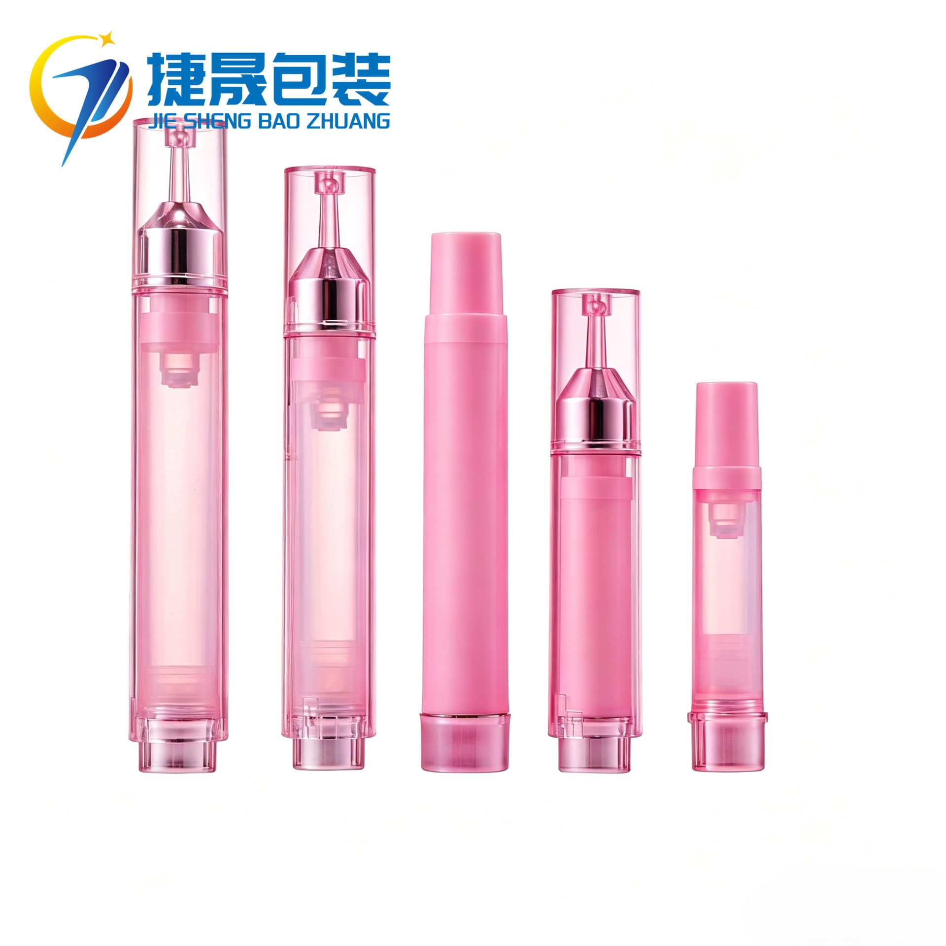 Custom 5ml Ultrasonic Knife Packaging 10ml Vacuum Tube Press-Type Water Light Needle Tube Eye Cream Bottle 15ml Serum Bottle