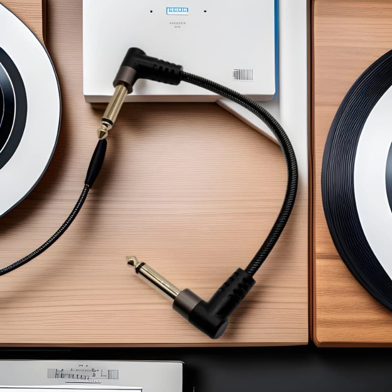6.35 curved to curved large two-core guitar cable 6.5mm audio cable male to male audio mixer amplifier microphone cable