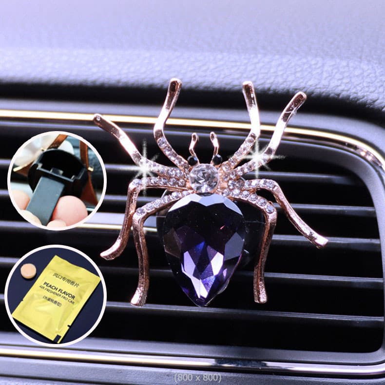 Car Spider Perfume Clip for Air Vent, Creative Car Fragrance Decoration