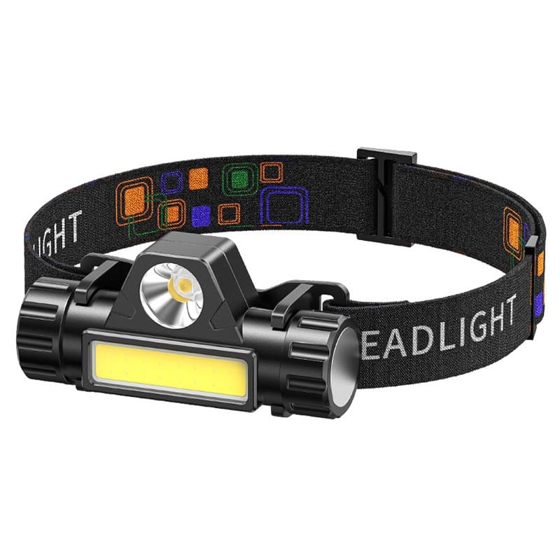 COB Wide Flood Beam Night Fishing Headlamp Portable Magnetic Headlamp Dual Beam High Brightness Headlamp Outdoor Lighting