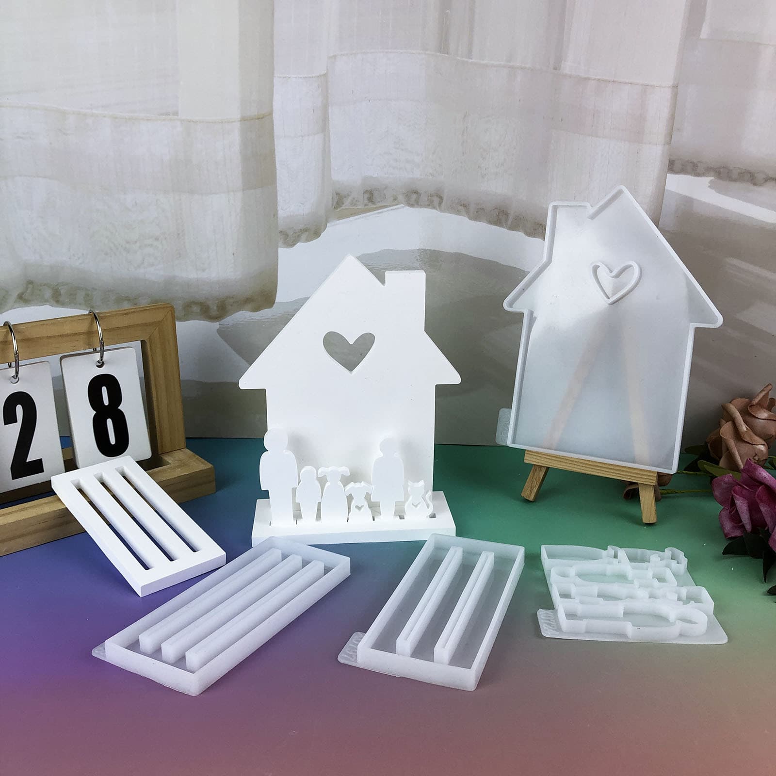 Home Decoration Cement Plaster Mold DIY Silicone Mold for Ornaments