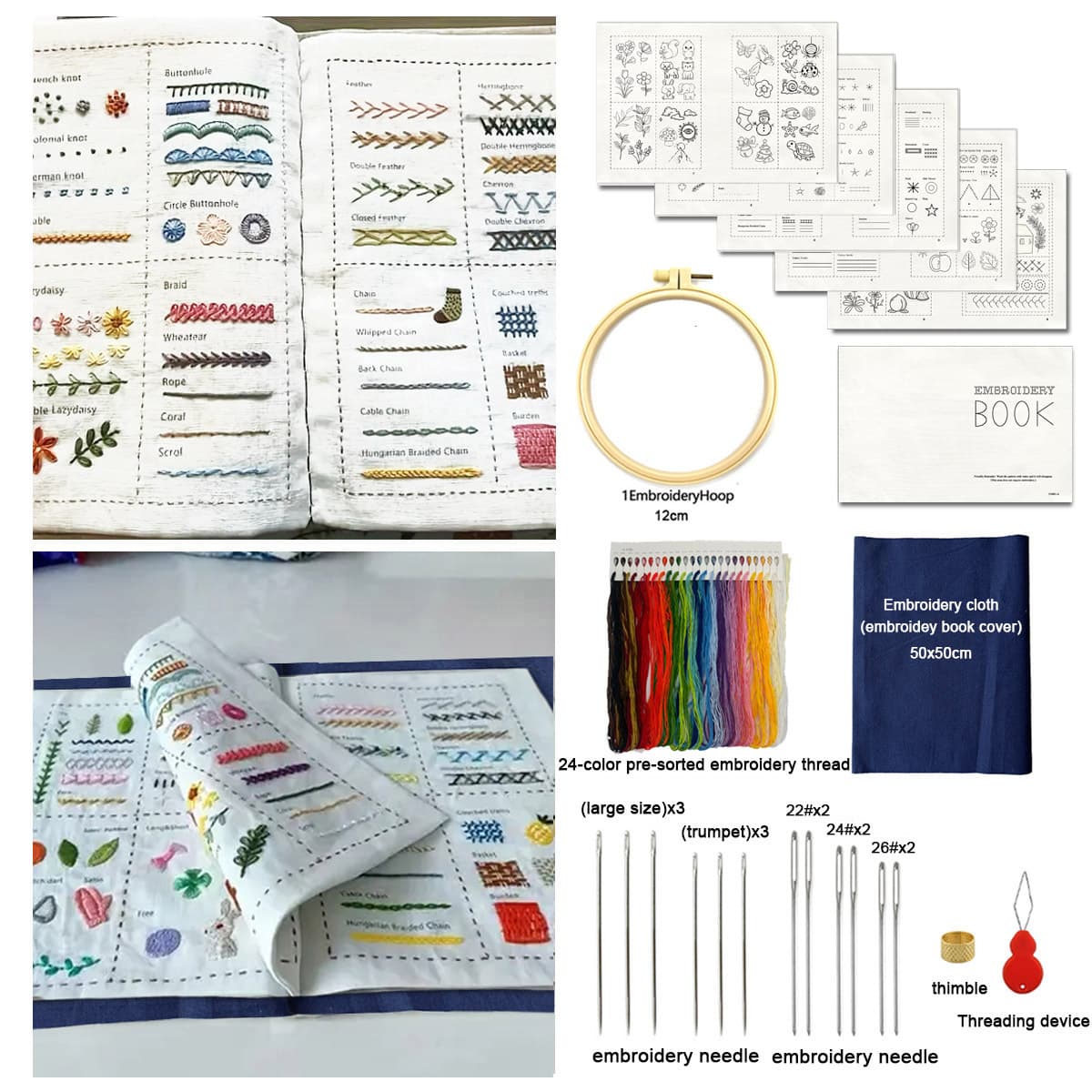 Original StitchBook embroidery material package handmade DIY needlework book cross-border hot item