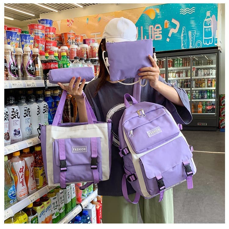 2025 Backpack for Girls Korean Style Large Capacity Elementary Middle School Students High School Campus Teenage Girl Schoolbag