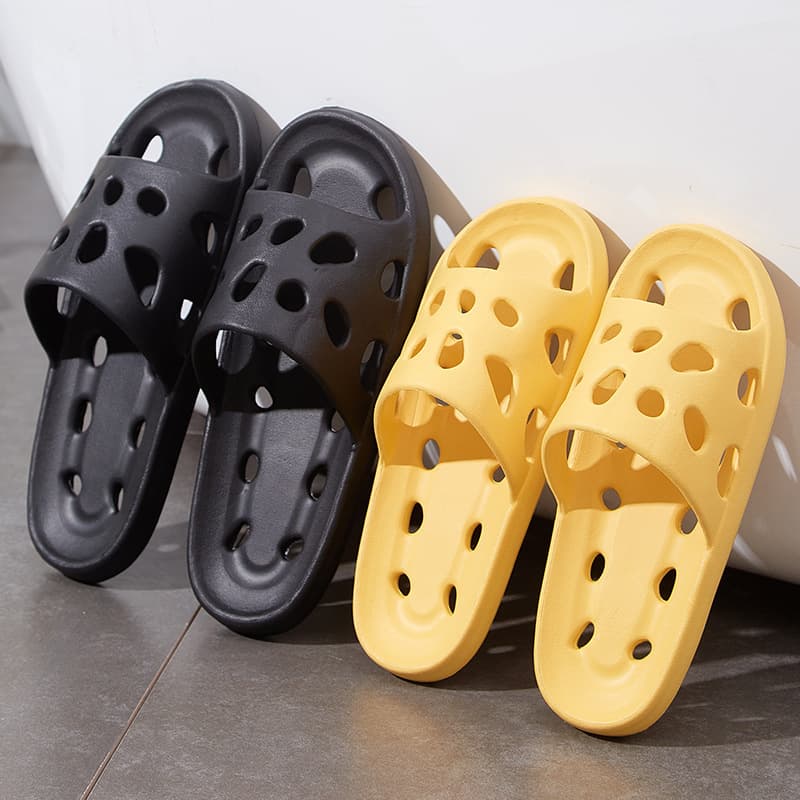 Wholesale Bath Slippers for Hotels and Guesthouses, Indoor Sandals with Hollow Cutout Design, Ladies Slipper