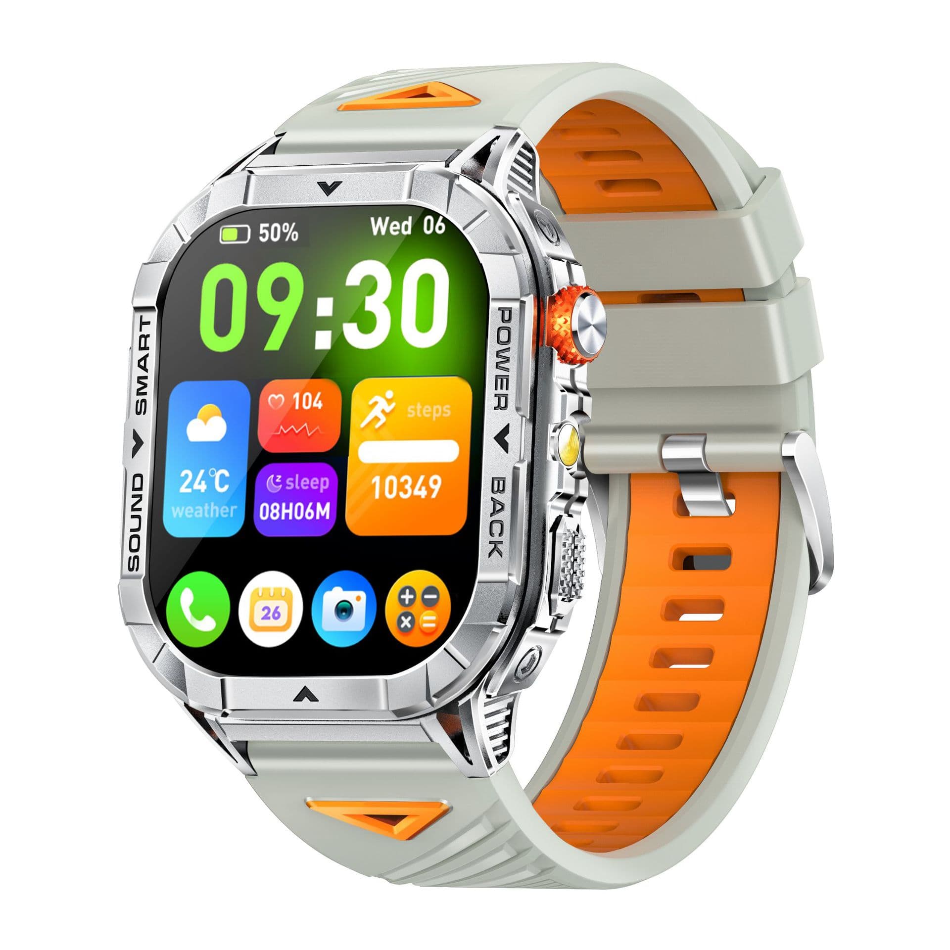 New K70A Smart Watch Heart Rate Bluetooth Calling AMOLED HD Screen Multiple Watch Faces Step Counting Sports Watch