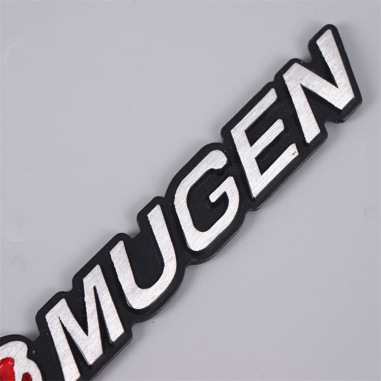 Custom Metal Car Emblem Body Sticker Car Club Rear Badge Electroplated ABS Chrome Letter Nameplate