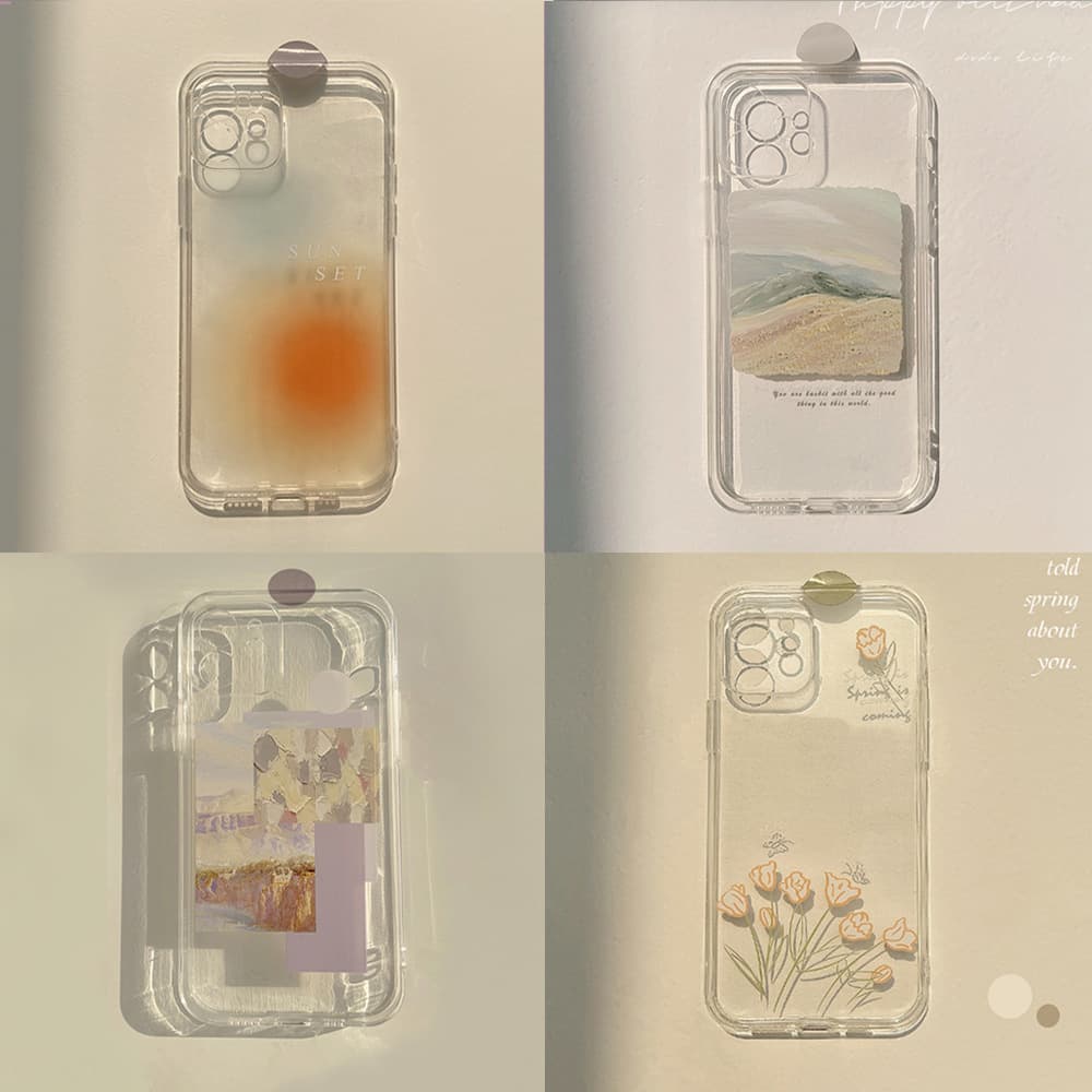 Korean Style Fresh iPhone Case for 16 Apple 17 Pro Max Silicone 12 Compatible with 11 Soft 13 Cover 14 Plus