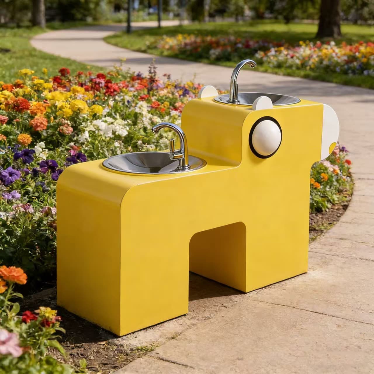 Public Water Dispenser for Parks, Scenic Areas, and Squares - Stainless Steel Direct Drinking Water Station, Outdoor Unit