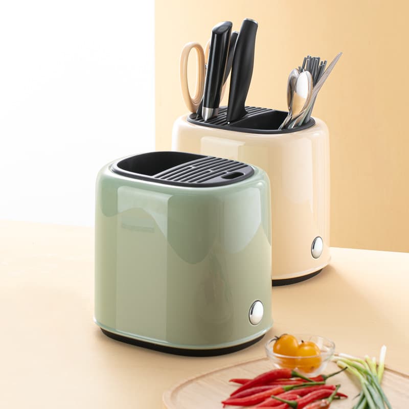 Kitchen Knife Rack Multi-functional Integrated Countertop Chopsticks Spoon Holder Draining Storage Box For Kitchen Utensils