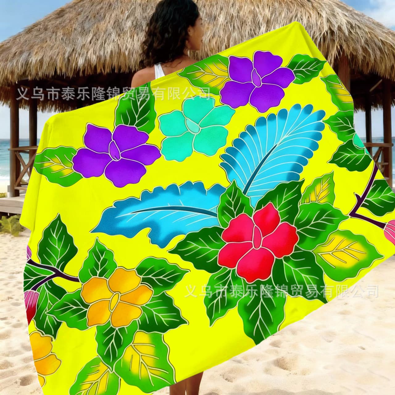 Cross-border E-commerce Hot Selling Hawaiian Guam New Zealand Samoa Fiji Beach Wrap Skirt Swimwear Cover-up