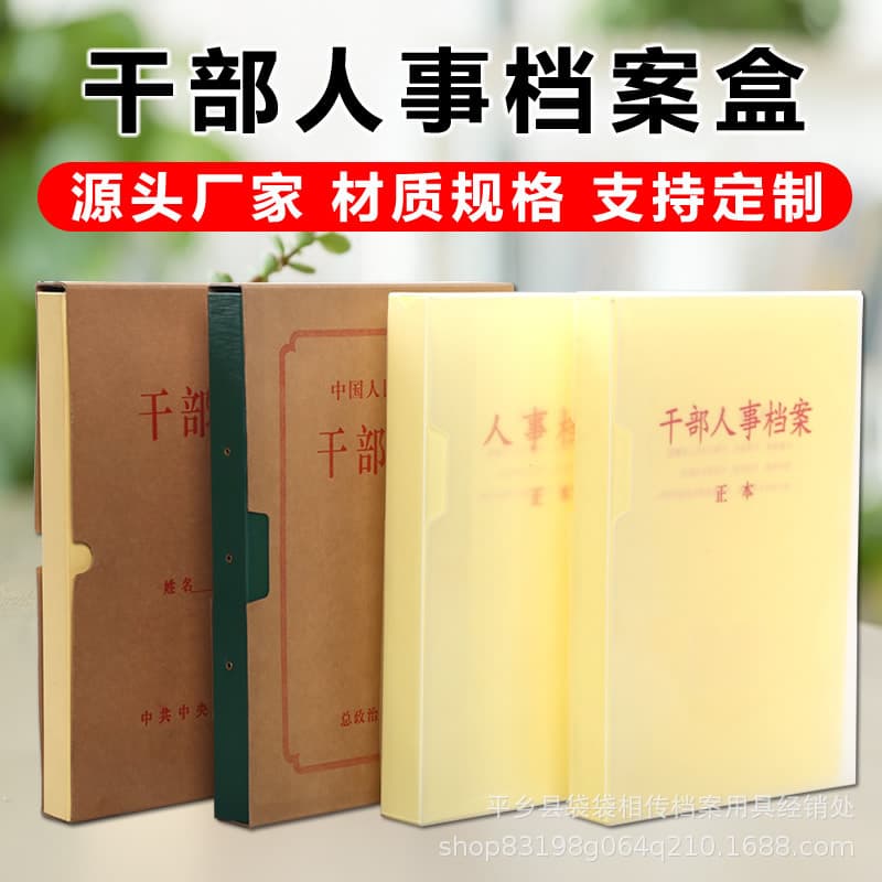 Manufacturer customizes document boxes to meet new standards for A4-sized personnel files, using cardboard or plastic.