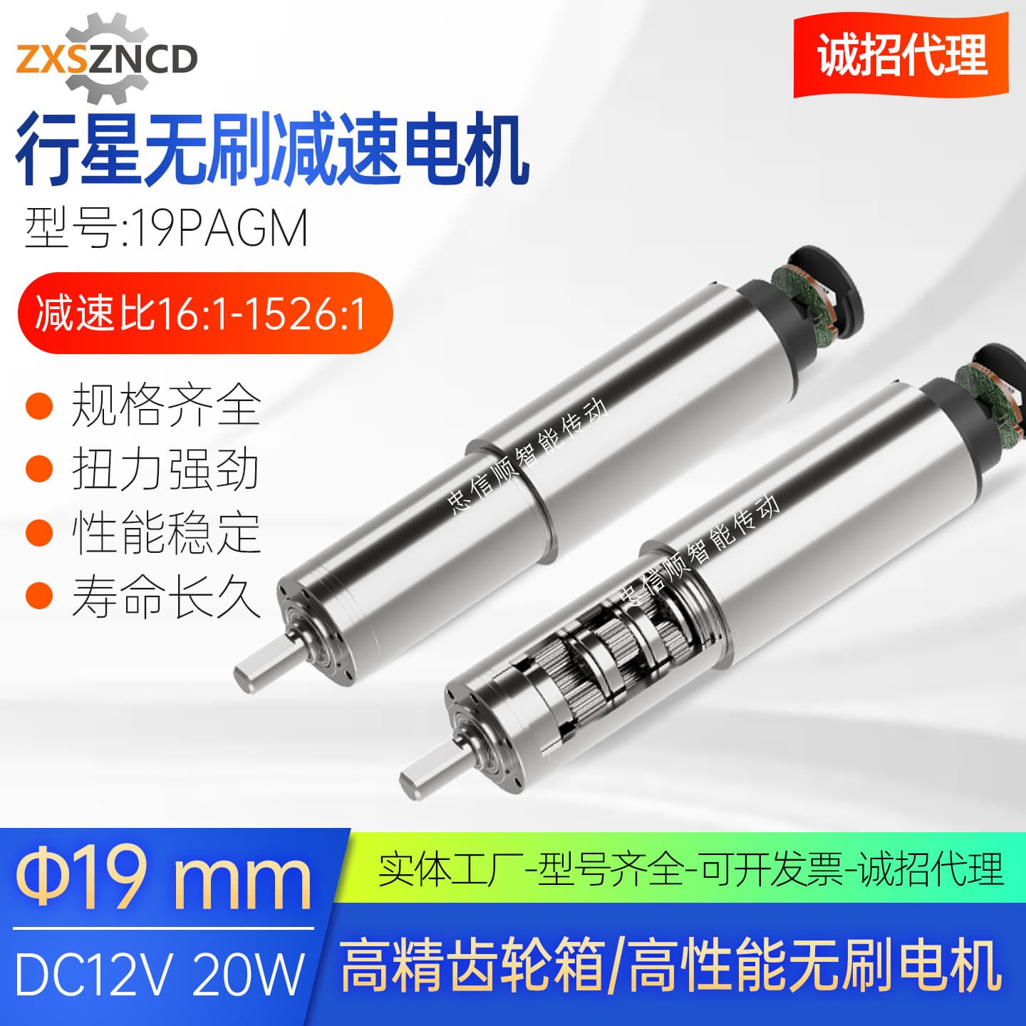 19mm Brushless Planetary Gear Motor High-Performance Coreless Brushless Motor Measuring Equipment Probe Drive Motor