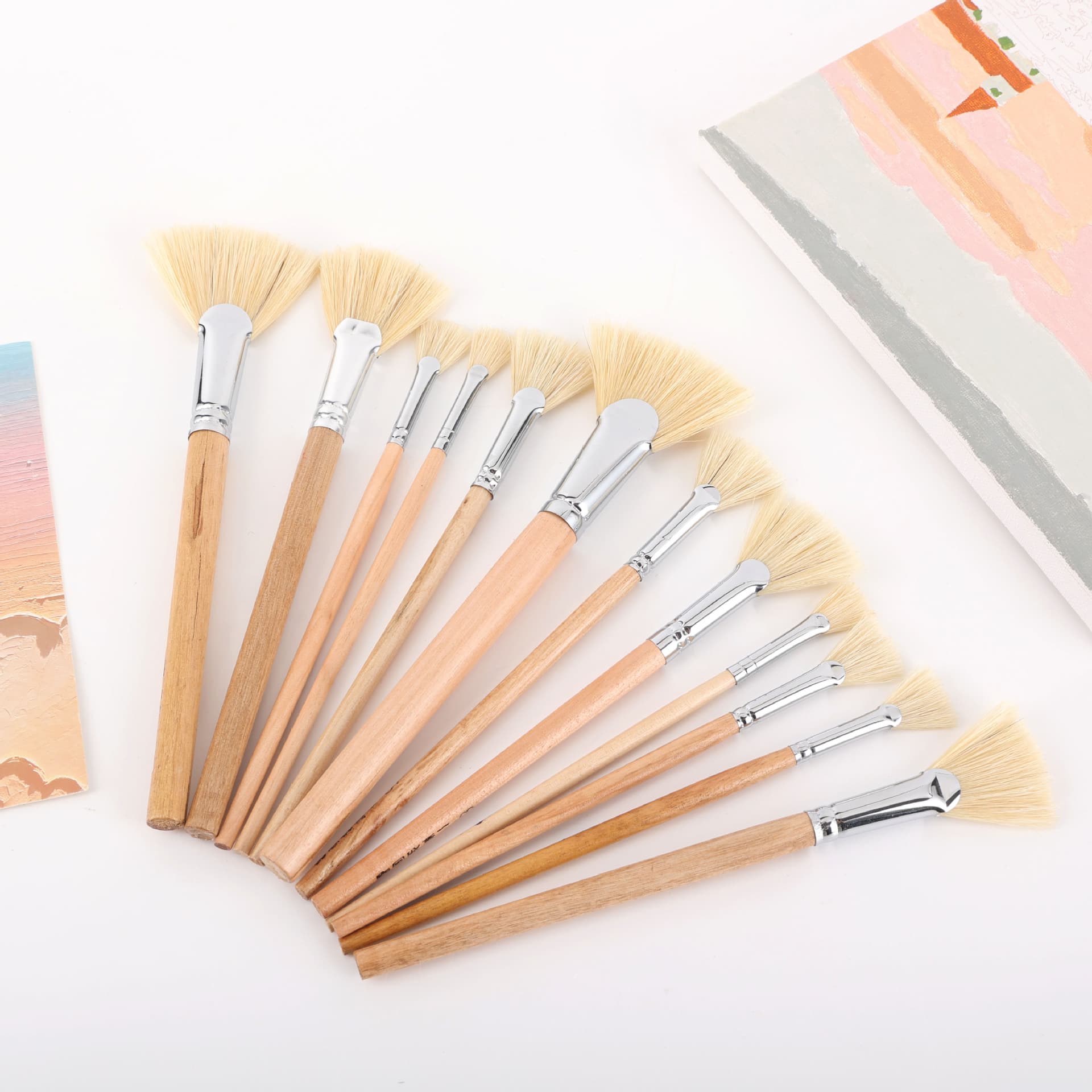 Bristle Brush for Oil Painting / Acrylic Brush / Gouache Brush / Shoe Material No-Tap Glue Brush / Paint Brush / Watercolor Brush