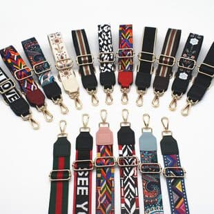 Adjustable Nylon Crossbody Strap Wide Canvas Bag Shoulder Strap Replacement Accessory