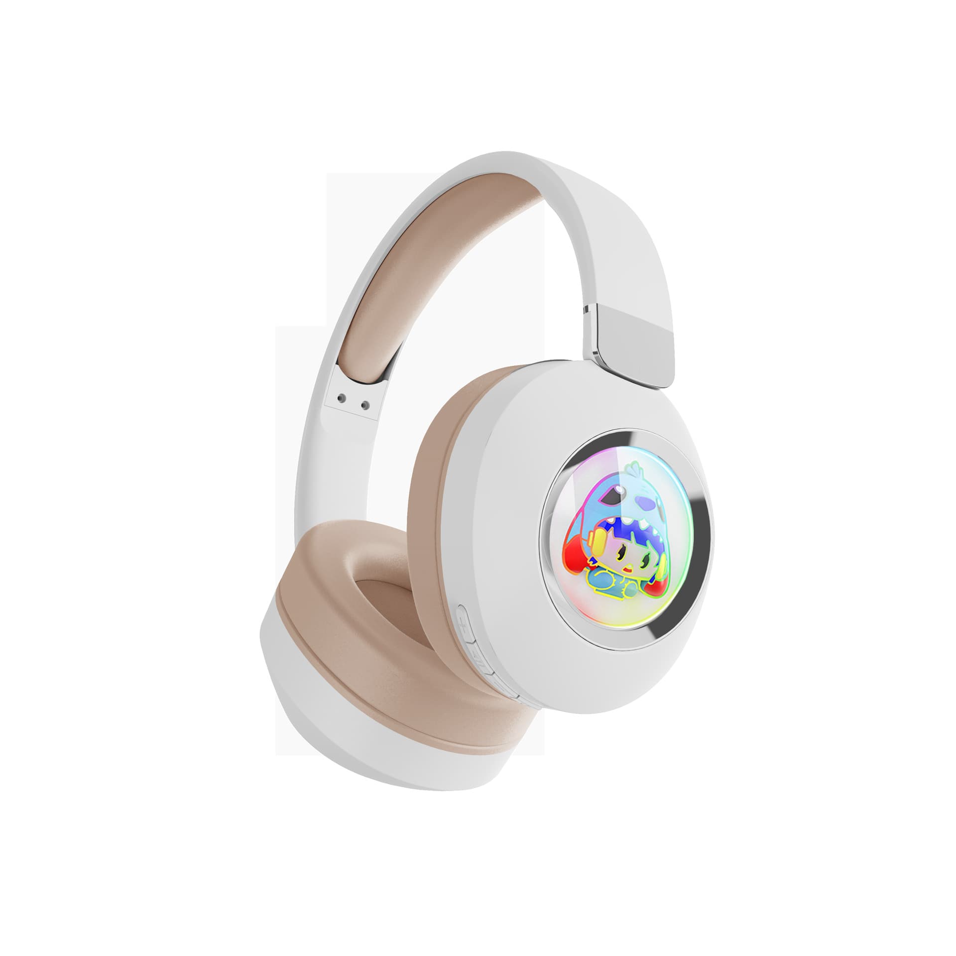 2023 New Cross-Border ST856 Space Capsule LED Light-Up Headband Bluetooth Headphones (Kids Plush)