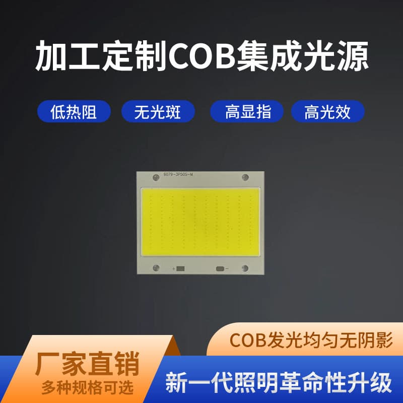 Factory wholesale 64*79 high light efficiency and high brightness outdoor 50W LED high power integrated COB lamp beads