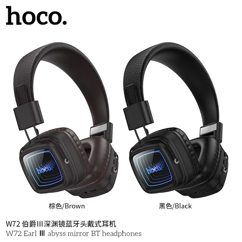 HOCO W72 Earl III Abyss Mirror Bluetooth Headband Headphones