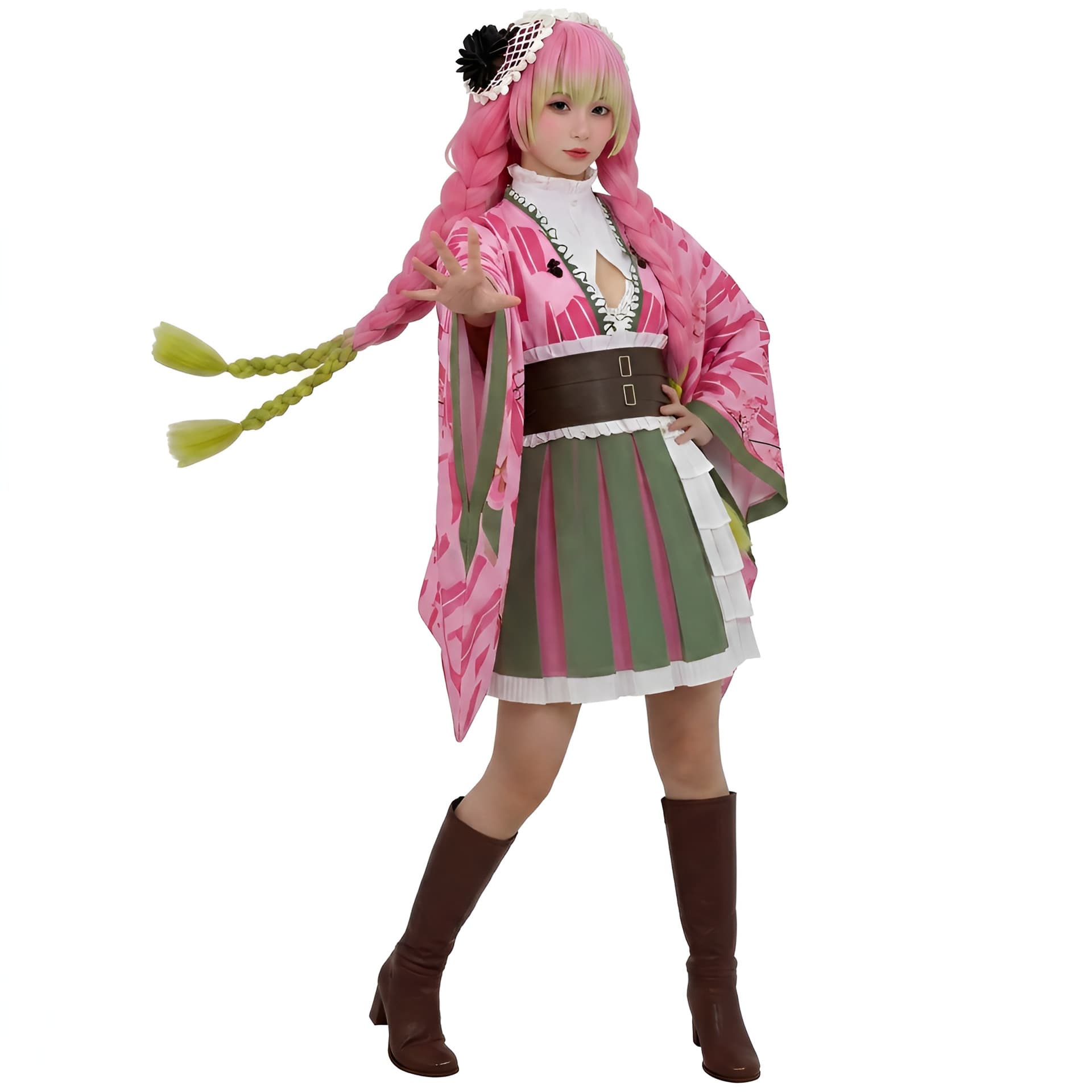 Kimetsu no Yaiba cos suit Kanroji Mitsuri fifth anniversary commemorative cosplay suit two-dimensional animation suit
