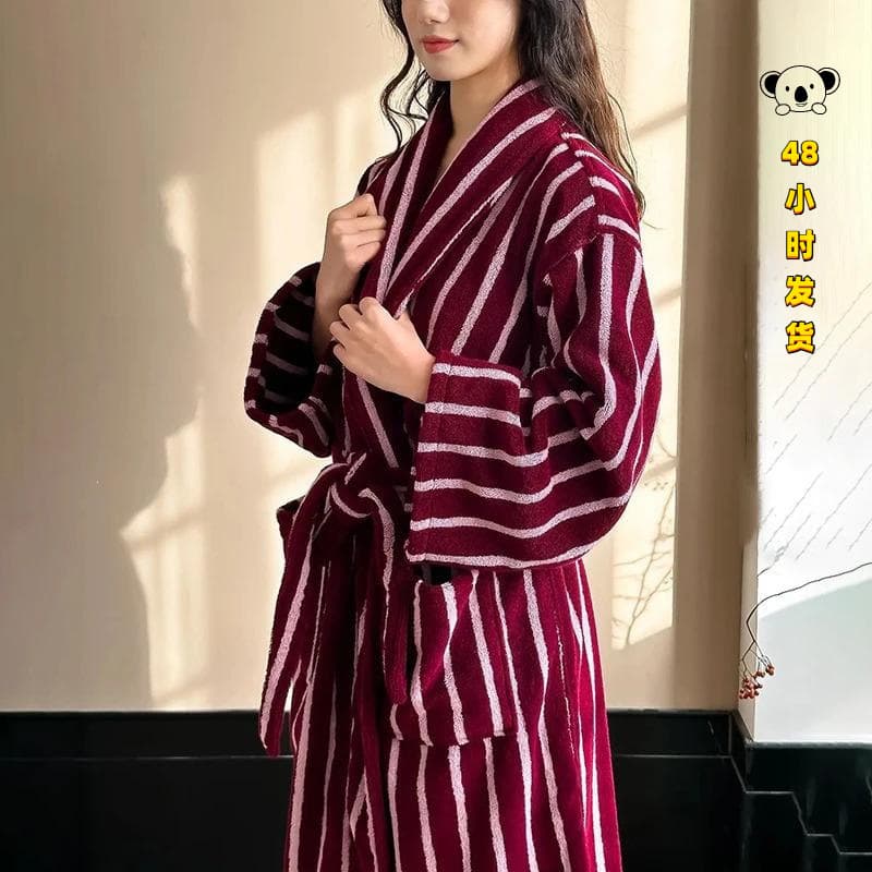 Q 88353 Mens Winter Fleece Pajamas Robe