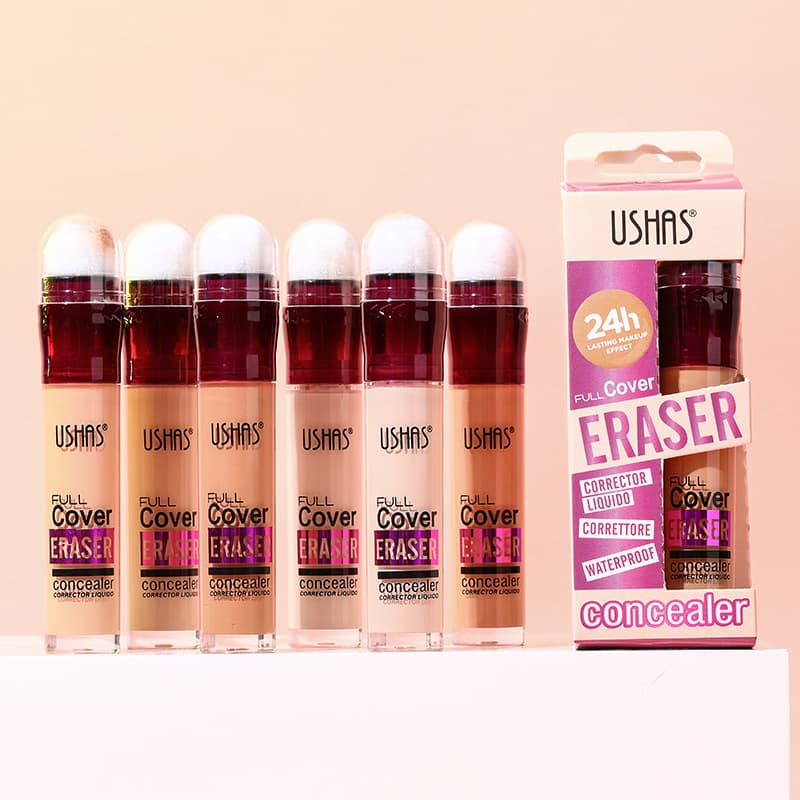 USHAS Cross-border 12-color Sponge Tip Foundation Long-lasting Concealer Waterproof Non-smudge Concealer