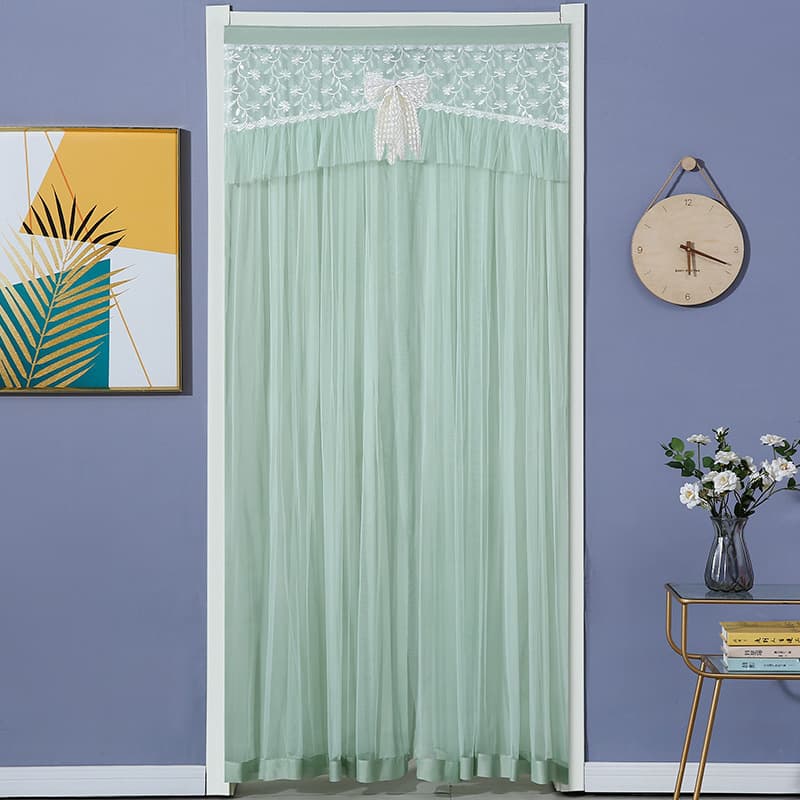 Lace Door Curtain Half Curtain High-End Partition Curtain Bedroom Home Use Room Curtain Bathroom New Style Curtain