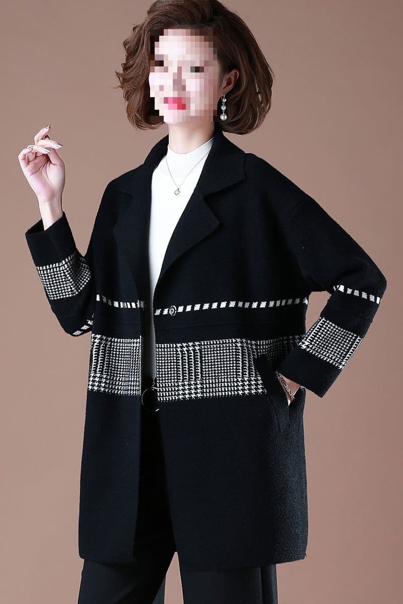 Stylish autumn coat for young mothers, new style for middle-aged and elderly women, spring and autumn trench coat.
