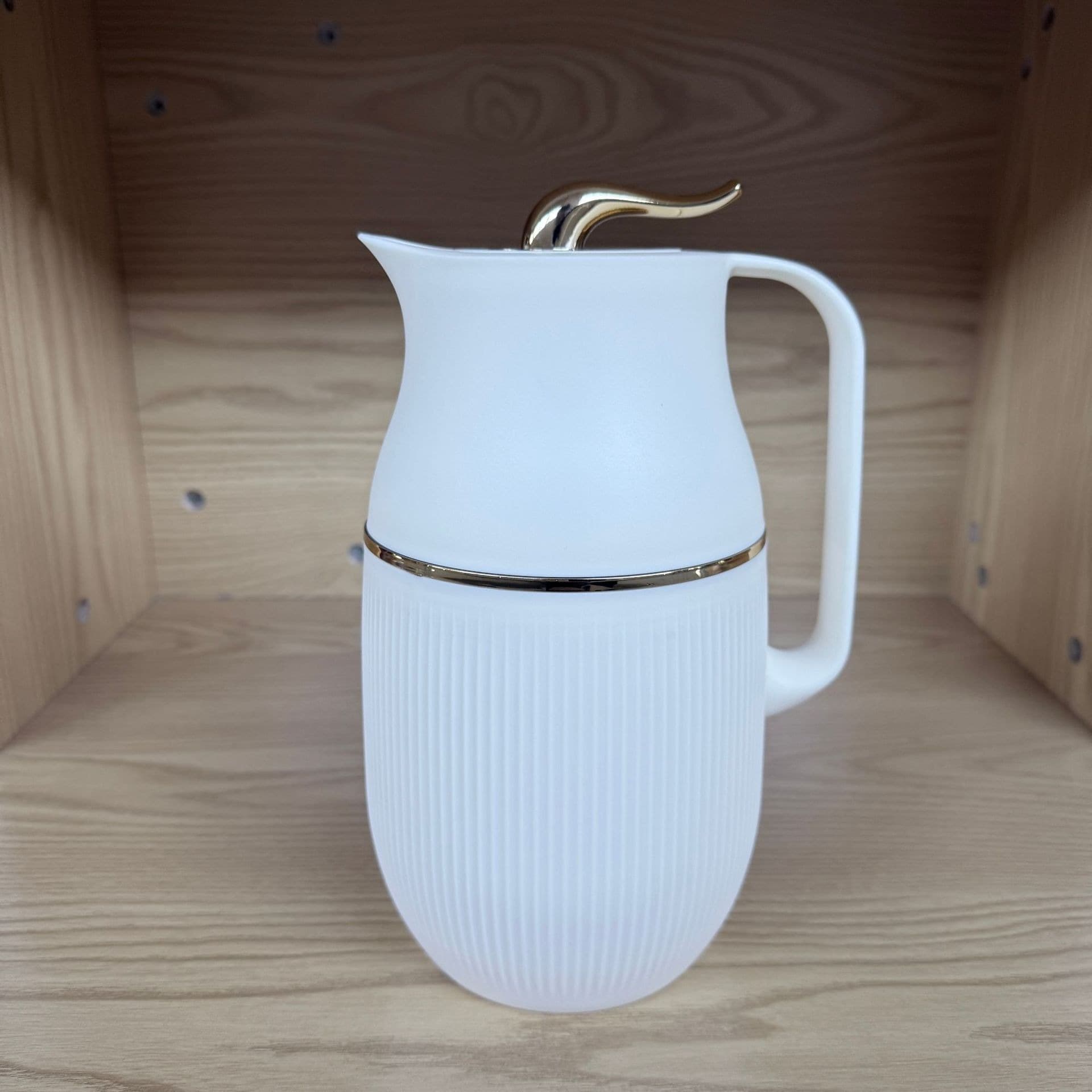 Modern Luxury Style Home Kettle, Press-type Glass Liner Office Thermos, Durable Large Capacity Coffee Pot