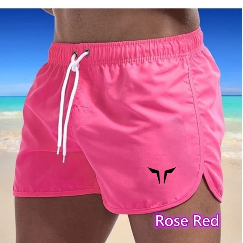 Men's Summer Printed Colorful Swimming Trunks, Men's Beach Shorts, Men's Surf Shorts, Running Clothes, Shorts