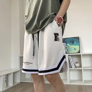 Streetwear Shorts for Men 2026 Summer Loose Casual Versatile Solid Color Lounge Shorts Athletic 5-Inch Shorts