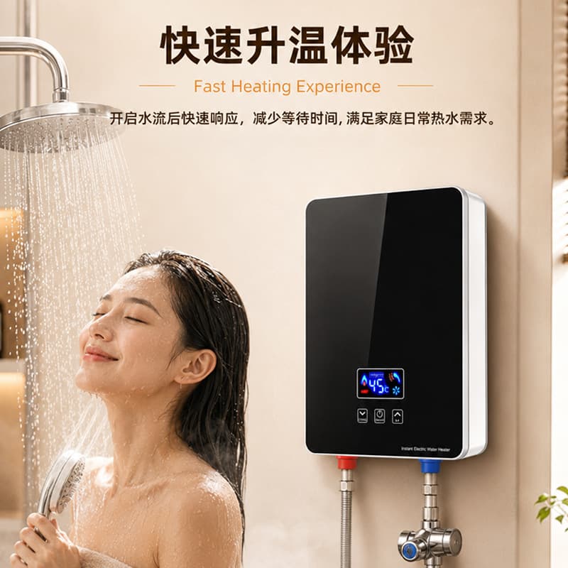 Instant Heating Electric Water Heater Shower Variable Frequency Constant Temperature Bathroom Instant Electric Faucet Kitchen Instant Heating Type