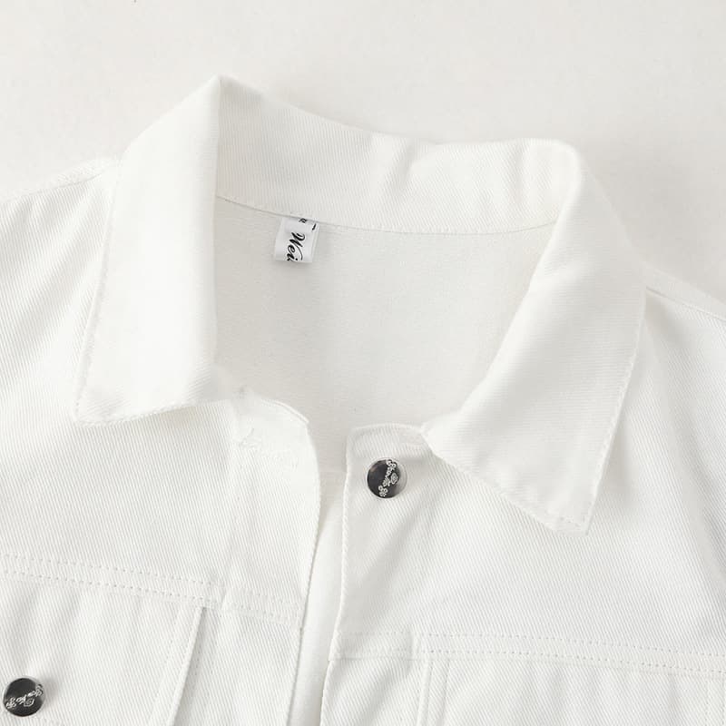 Denim Vest for Women Spring Autumn 2024 New Stylish White Short Slim Fit Versatile Trendy Vest Outerwear Top
