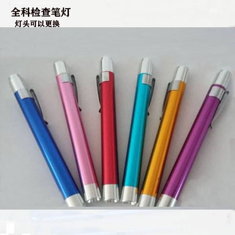 Pen-style Flashlight Aluminum Alloy LED Pen Light White/Yellow Light Pupil Pen Glow