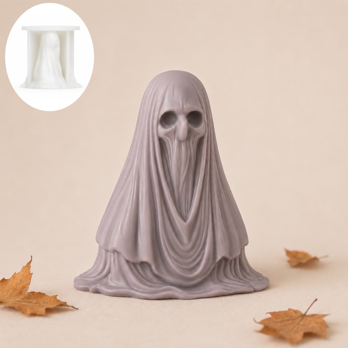 Cross-border skull handmade candle aromatherapy mold diy halloween skull resin plaster grinding tool