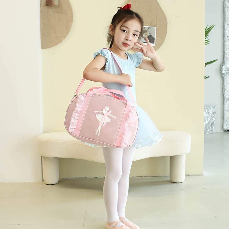 New Style Dance Bag, Children's Single Strap Dance Backpack, Latin Ballet Backpack, Girls' Princess Dance Bag with Printed Logo