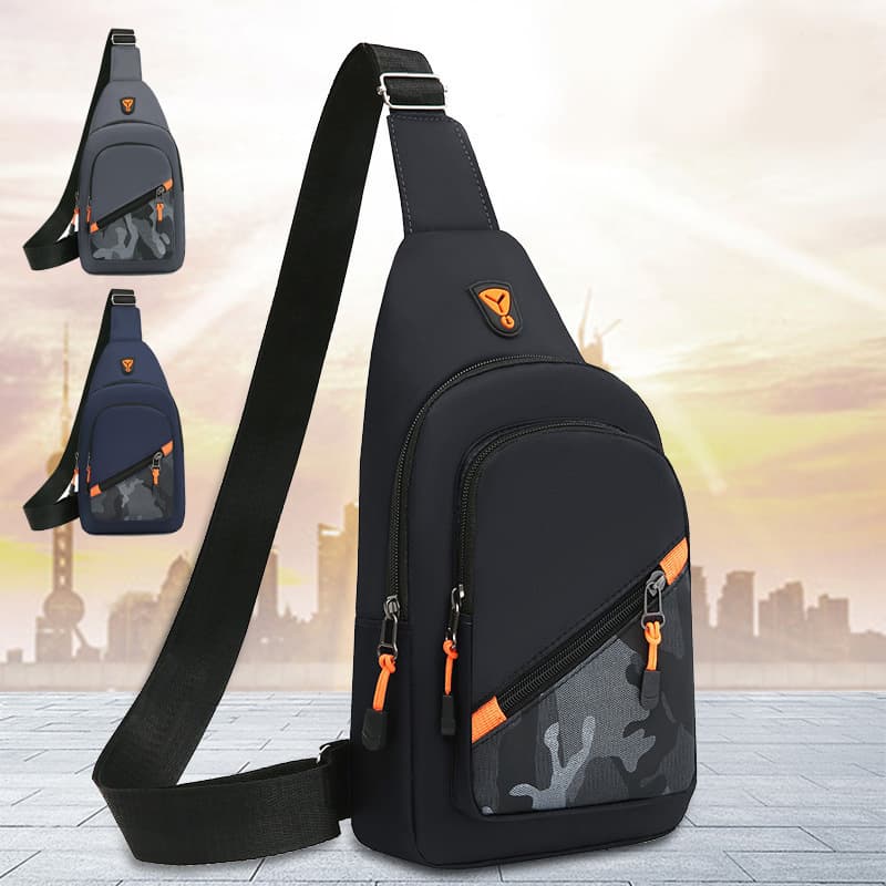 New Men's Chest Bag Trendy Backpack Cross-Border Best Selling Diagonal Shoulder Small Lightweight Large Capacity Storage Bag
