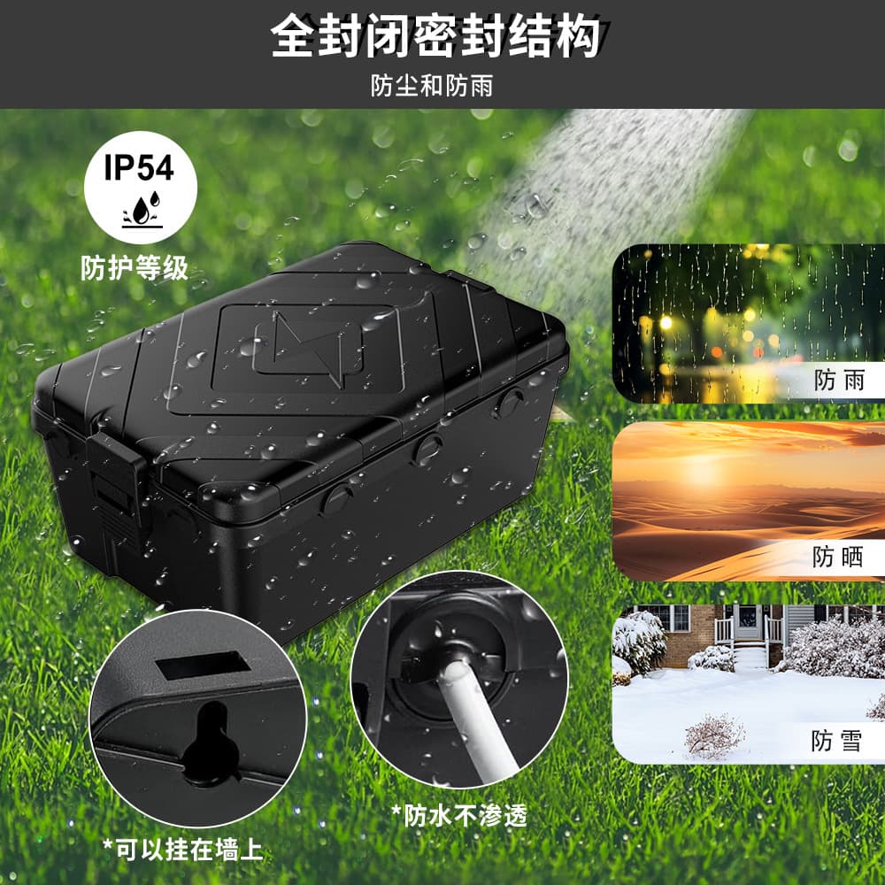 Cross-Border Lightning Cover Outdoor Waterproof Junction Box Wholesale, Multiple Colors and Sizes for Cable Junction Boxes