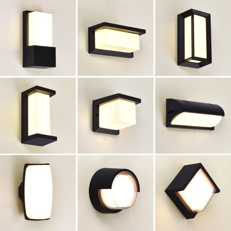Cross-border Waterproof Outdoor Wall Light, LED Corridor Staircase Garden Entrance Lamp, Minimalist Indoor Corridor Bedroom Wall Light