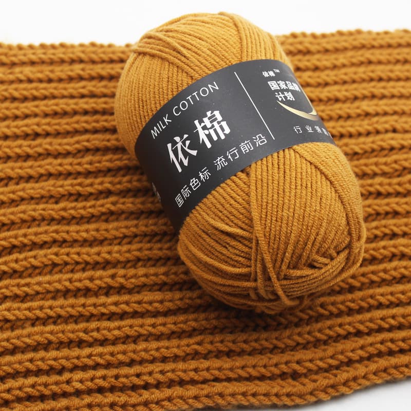 Wholesale 4-Ply Combed Milk Cotton Baby Scarf Yarn Knit Hat Velvet Yarn Amigurumi DIY Crochet Yarn Sweater