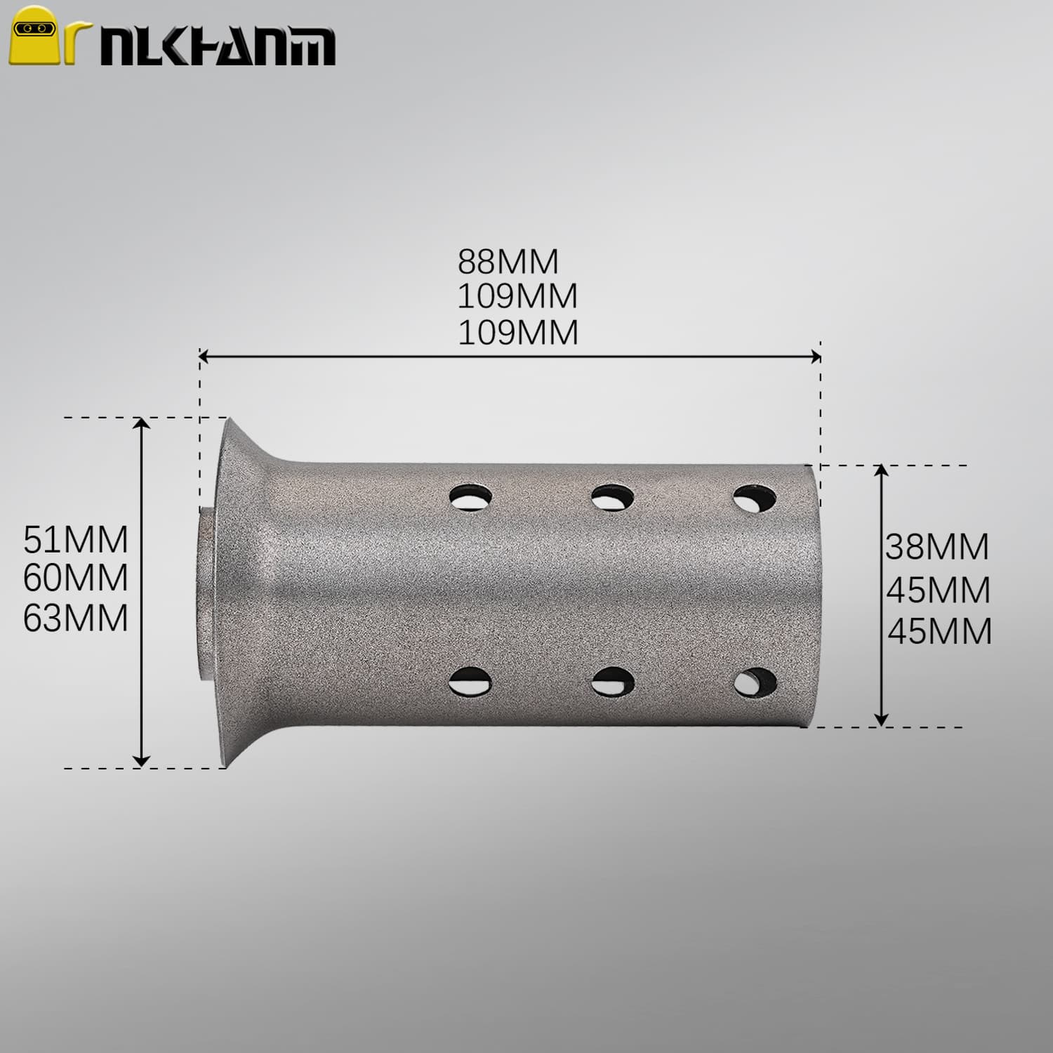 Motorcycle modified exhaust pipe silencer, noise reduction, stainless steel silencer plug, back pressure core, universal silencer accessories
