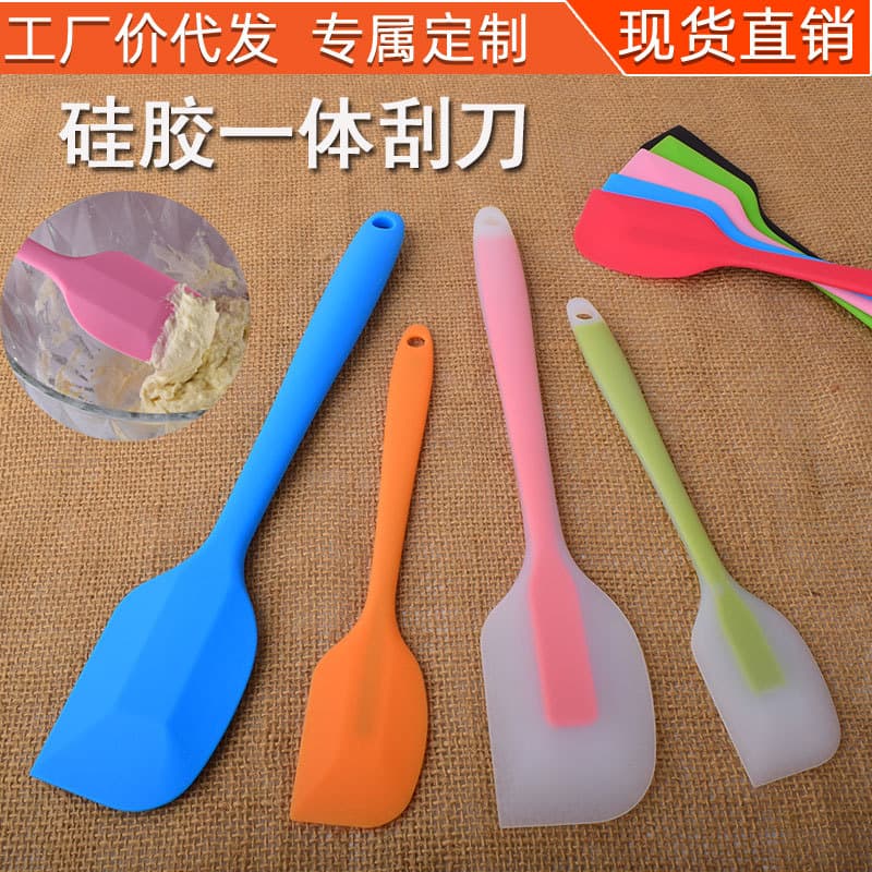 All-in-one Transparent Silicone Spatula for Mixing Cream, Butter, and Cake Baking