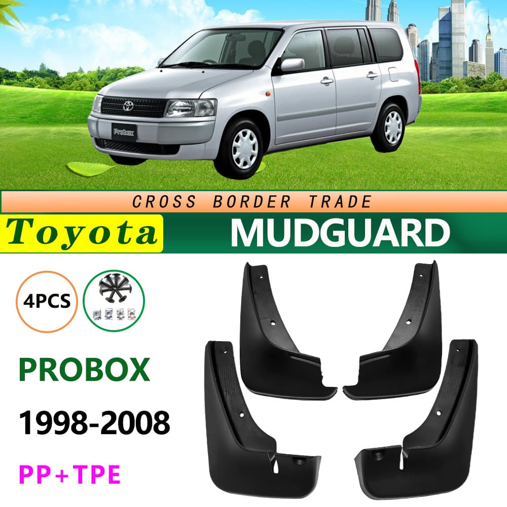 Fits 1998-2008 Toyota PROBOX Car Accessories Modification Front and Rear Tire Mud Flaps