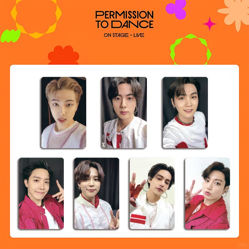 BTS Permission to Dance ON STAGE Photo Card Postcard Peripheral