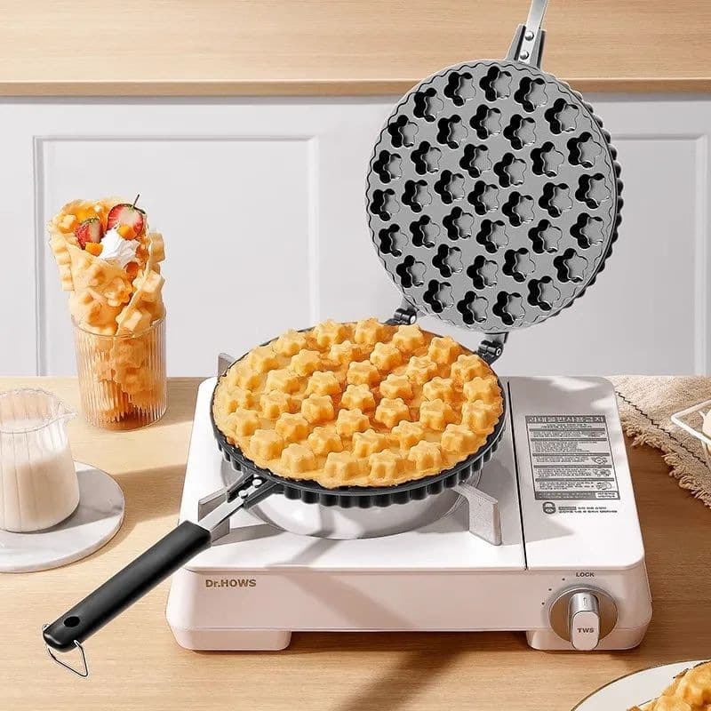 Plum Blossom Small Cake Mold for Household Chicken Baking Tools Machine Waffle Baking Tray Wholesale