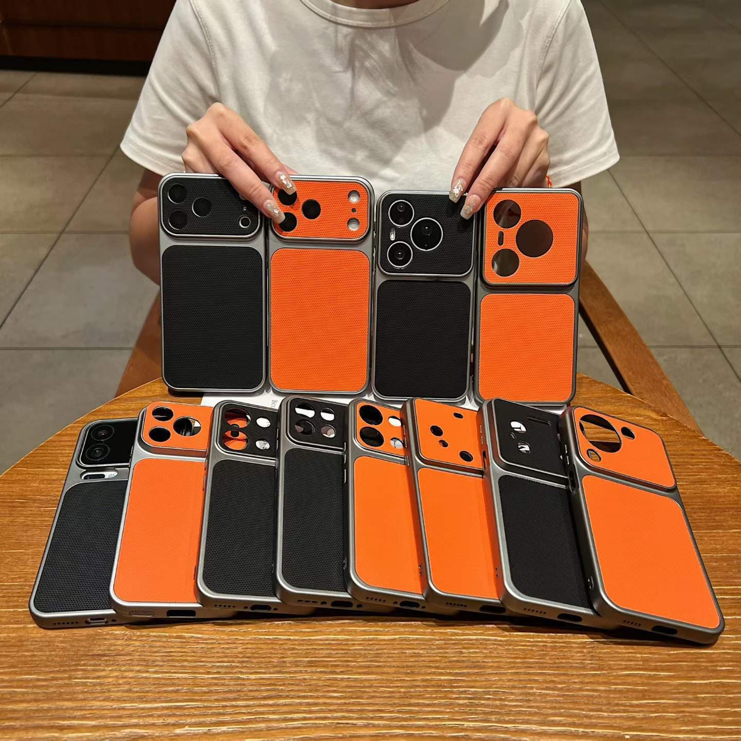 Diamond Pattern Leather Case for iPhone 17 Phone Case Apple 16 Solid Color Men's Full Coverage 15 Minimalist Premium Protective Case