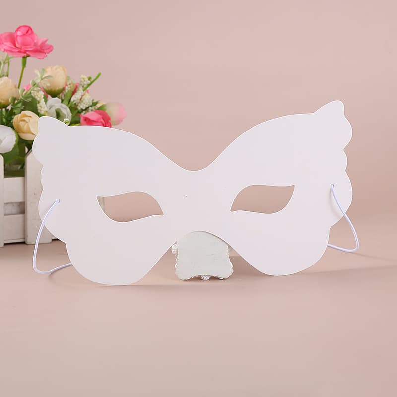 White Hand-painted Masks Children's Drawing Handmade Toys DIY Materials White Base Coloring Performance Party Props