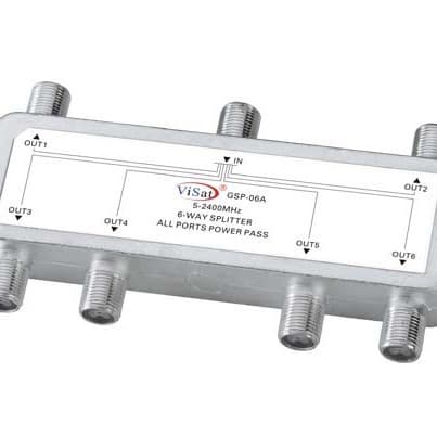 Cable TV 4-channel splitter, 5-1000MHz low-loss splitter, 1 to 4 GSC-2002